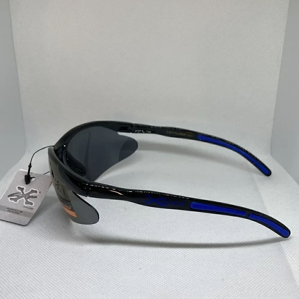 X-Loop Mens Semi Rimless Sunglasses - Picture 3 of 3